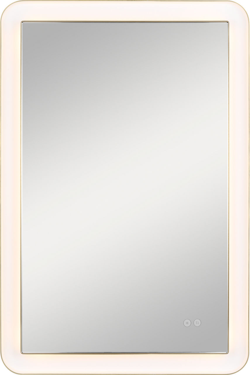 Chopin LED Mirror in Burnished Brass | Burnished Brass