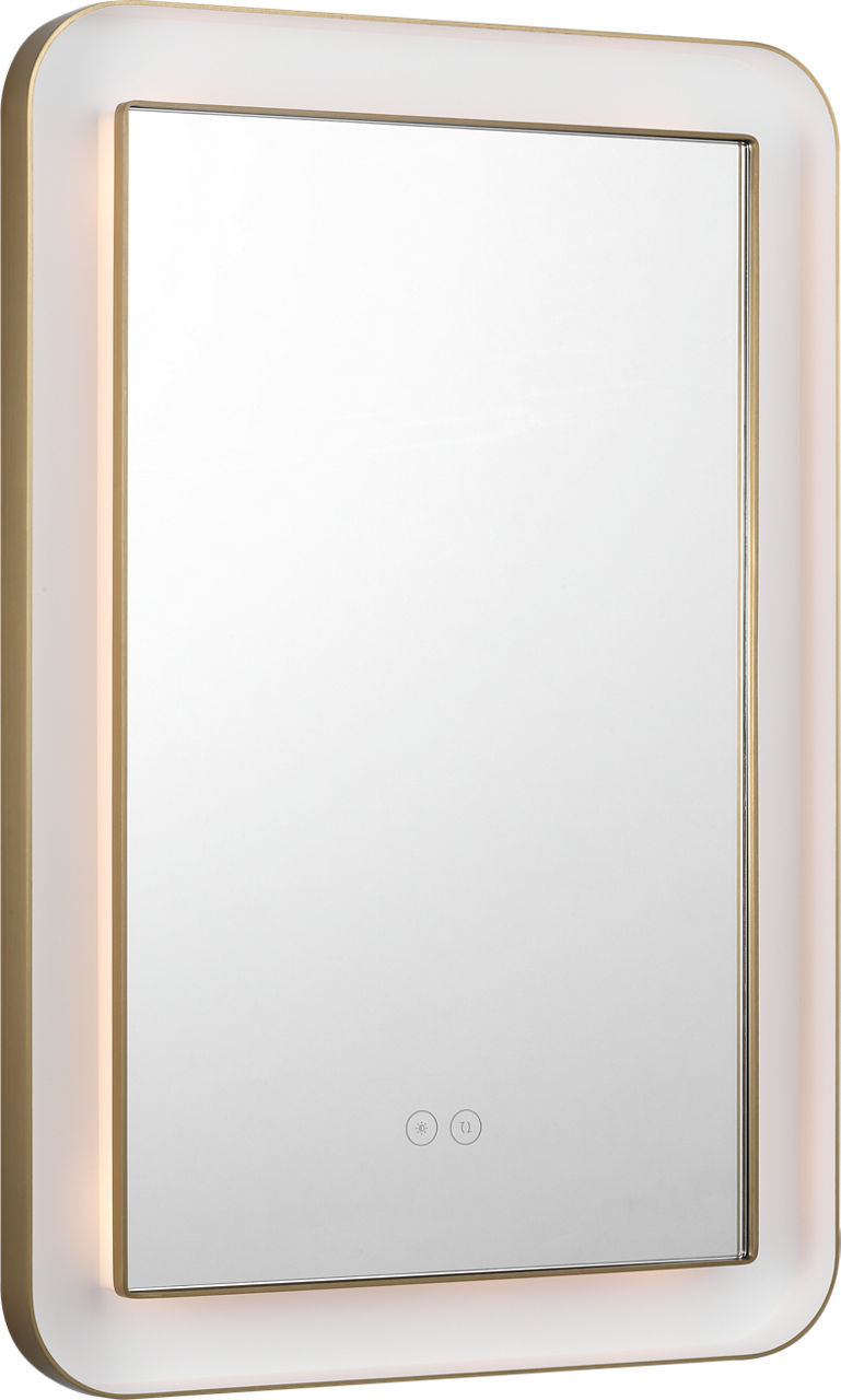 Chopin LED Mirror in Burnished Brass | Burnished Brass