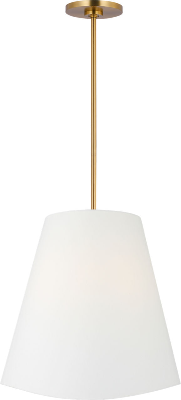 Beauvoir Three Light Hanging Shade in Burnished Brass | Burnished Brass