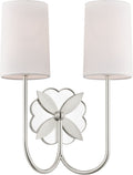 Spencer Two Light Wall Sconce in Polished Nickel | Polished Nickel