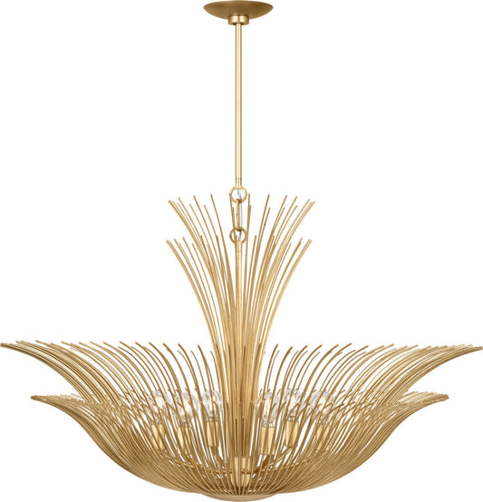 Dorelle Six Light Chandelier in Gild | Gild