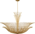 Dorelle Eight Light Chandelier in Gild | Gild