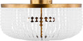 Bellecour Four Light Flush Mount in Vintage Gild | Vintage Gild