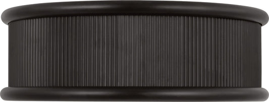 Ritz Five Light Flush Mount in Aged Iron | Aged Iron