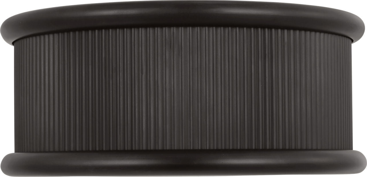 Ritz Three Light Flush Mount in Aged Iron | Aged Iron