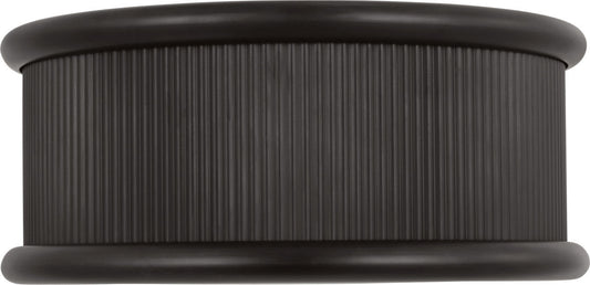 Ritz Three Light Flush Mount in Aged Iron | Aged Iron