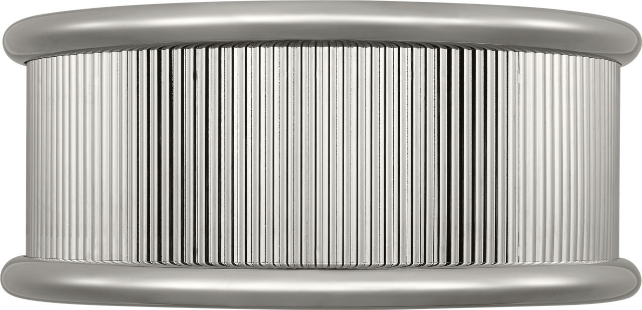 Ritz Three Light Flush Mount in Polished Nickel | Polished Nickel