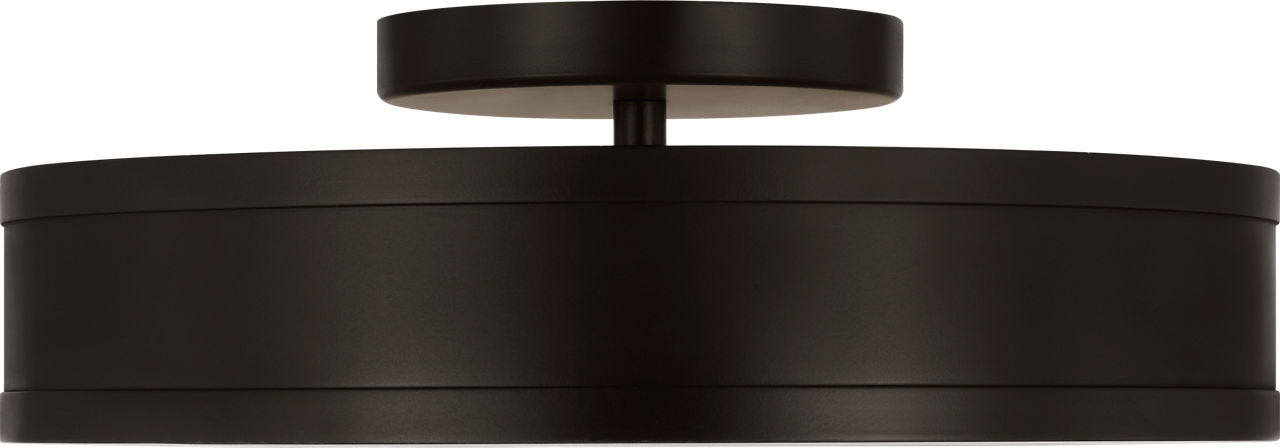 Dupont LED Semi Flush Mount in Aged Iron | Aged Iron