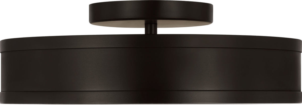 Dupont LED Semi Flush Mount in Aged Iron | Aged Iron