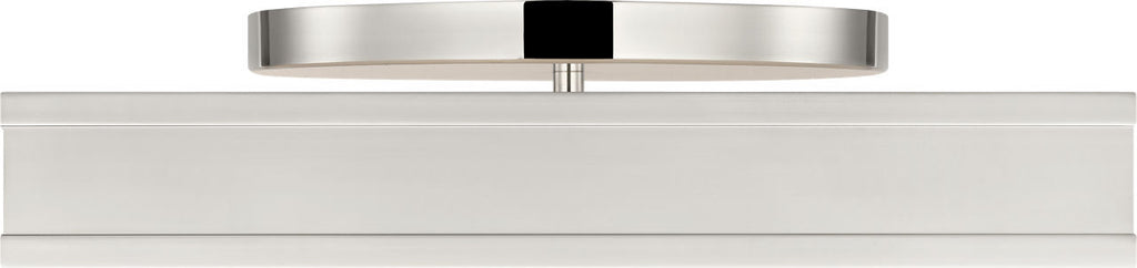 Dupont LED Semi Flush Mount in Polished Nickel | Polished Nickel