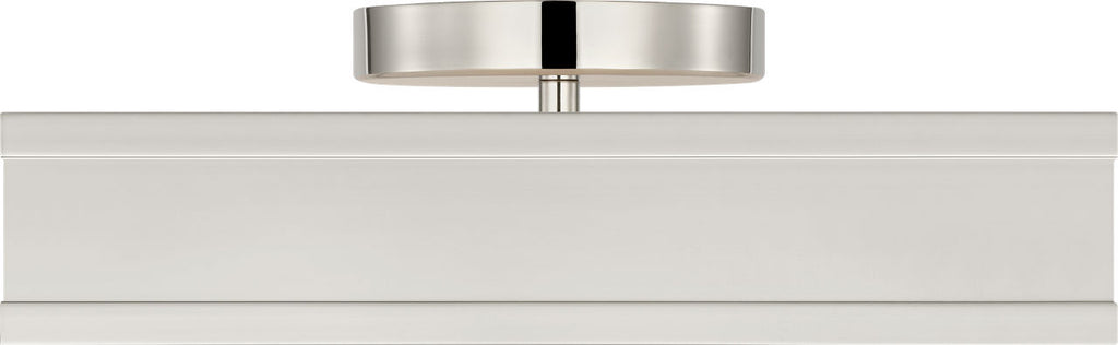 Dupont LED Semi Flush Mount in Polished Nickel | Polished Nickel
