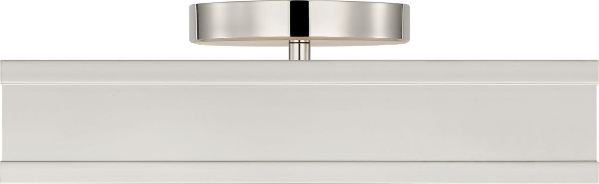 Dupont LED Semi Flush Mount in Polished Nickel | Polished Nickel