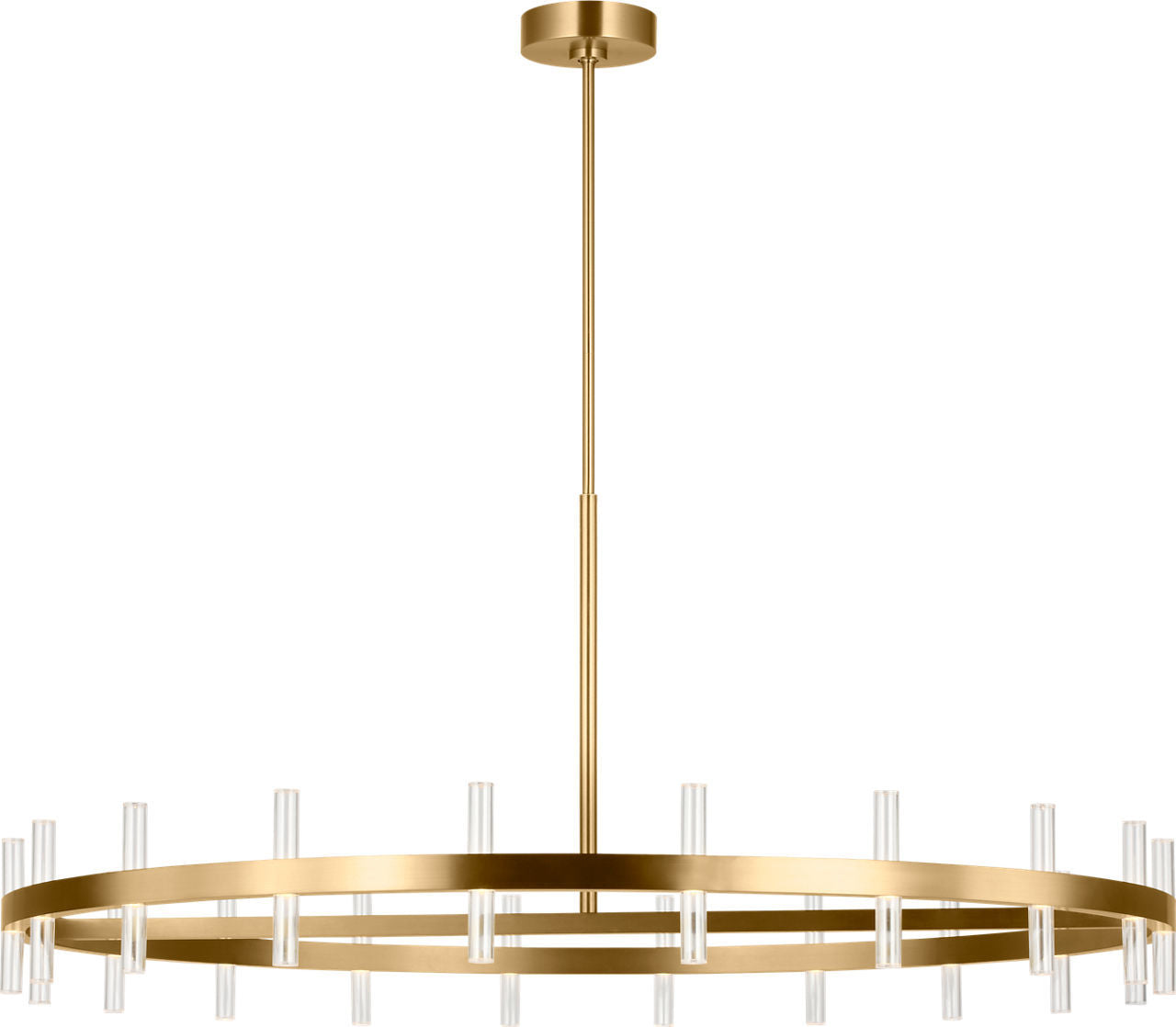 Silas LED Chandelier in Burnished Brass | Burnished Brass
