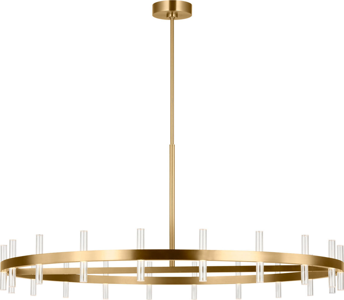 Silas LED Chandelier in Burnished Brass | Burnished Brass