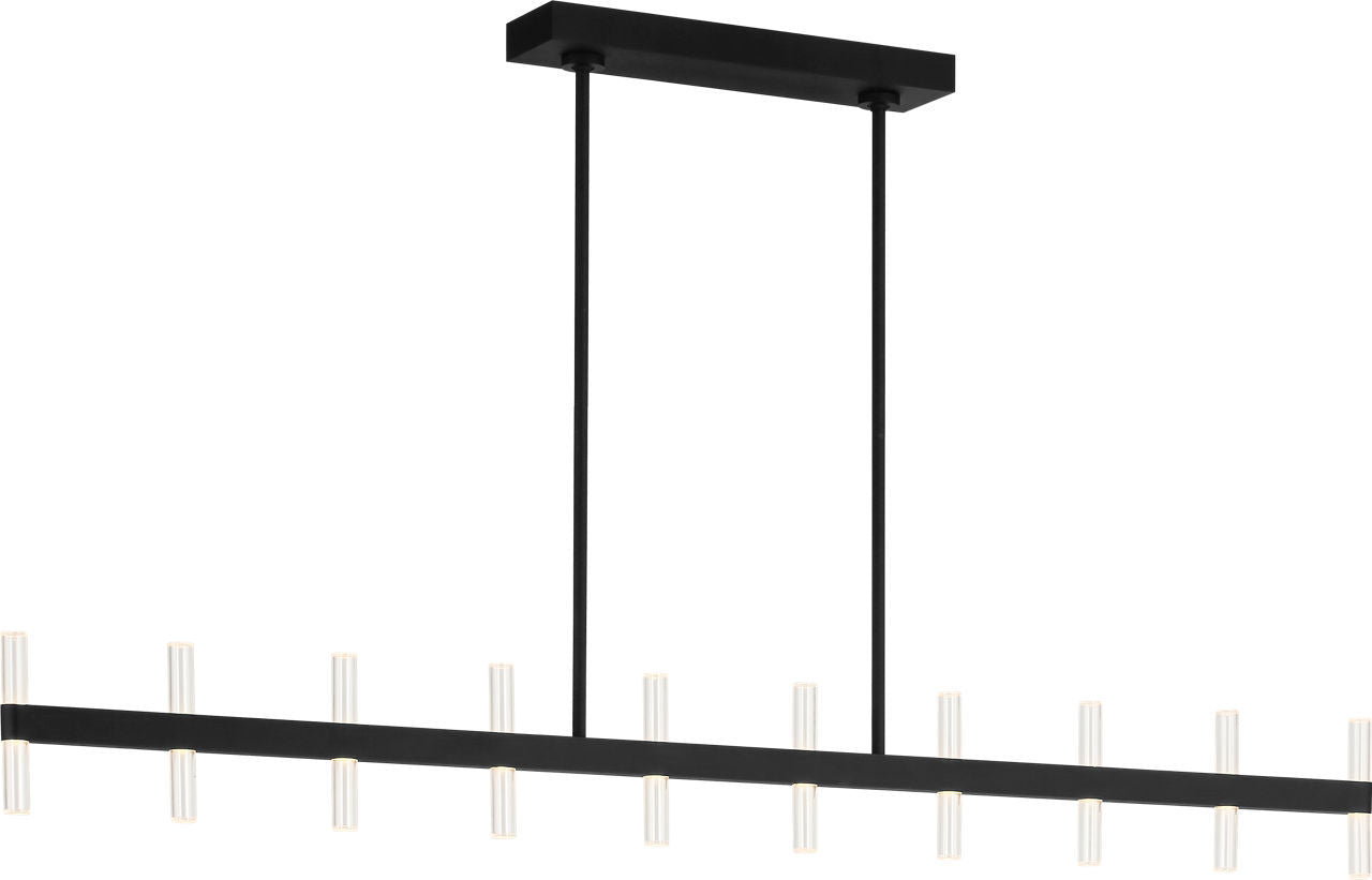 Silas LED Linear Pendant in Midnight Black | Midnight Black