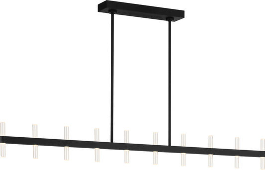 Silas LED Linear Pendant in Midnight Black | Midnight Black