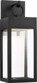 Sesha LED Wall Lantern in Textured Black | Textured Black
