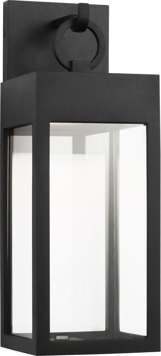 Sesha LED Wall Lantern in Textured Black | Textured Black