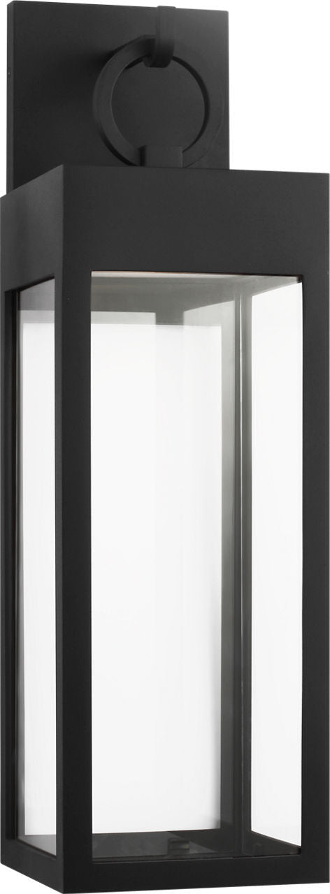 Sesha LED Wall Lantern in Textured Black | Textured Black