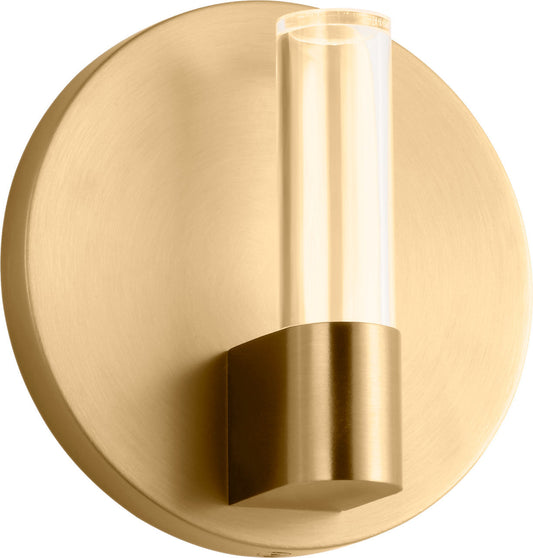 Silas LED Wall Sconce in Burnished Brass | Burnished Brass