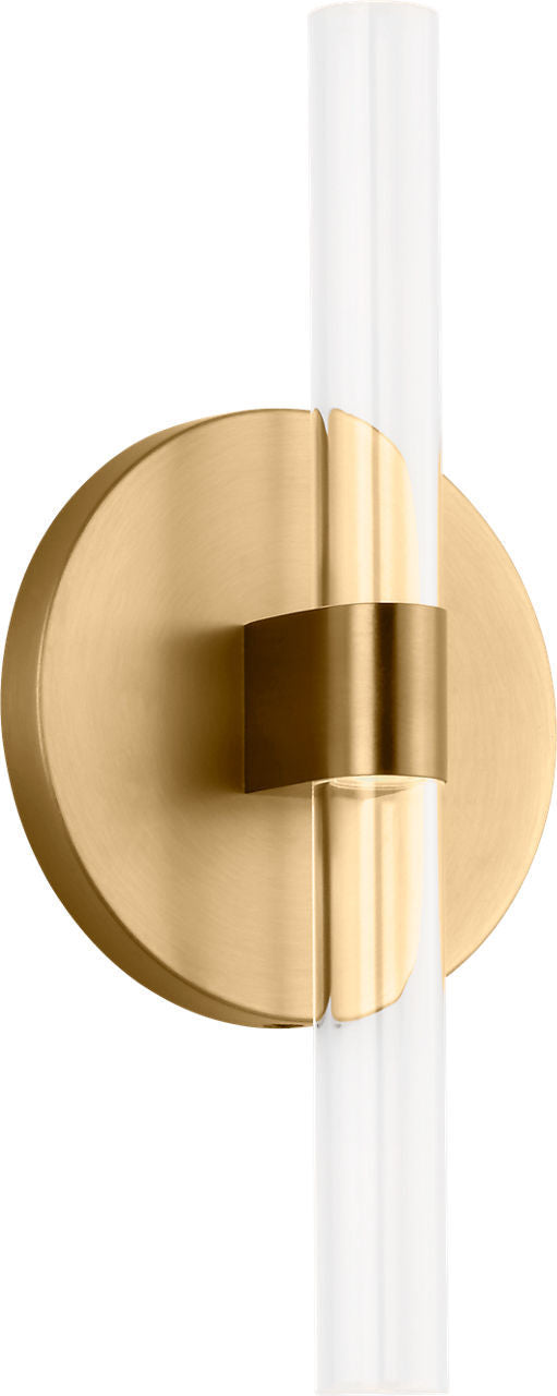 Silas LED Wall Sconce in Burnished Brass | Burnished Brass