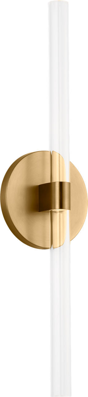 Silas LED Wall Sconce in Burnished Brass | Burnished Brass