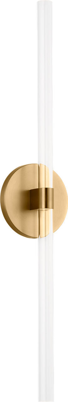 Silas LED Wall Sconce in Burnished Brass | Burnished Brass