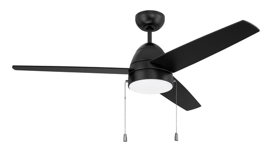 Cozy 52" 3-Blade Ceiling Fan 52" Ceiling Fan in Flat Black