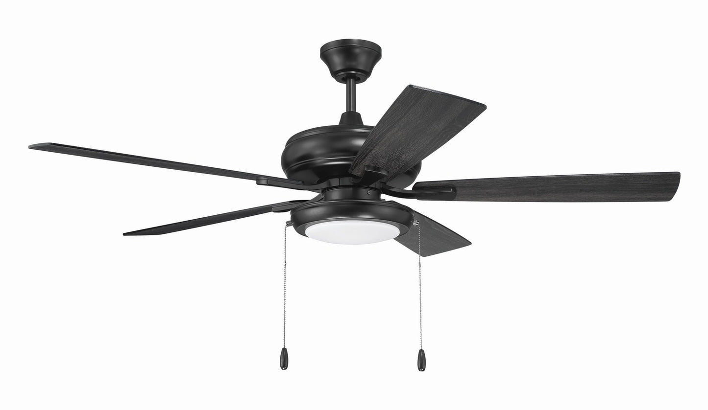 EOS Low Profile White 52" Ceiling Fan 52" Ceiling Fan in Flat Black