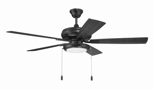 EOS Low Profile White 52" Ceiling Fan 52" Ceiling Fan in Flat Black