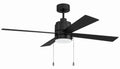 Craftmade - EMCY52FB4-PC - 52" Ceiling Fan - Energy Star McCoy 52" 4 Blade Ceiling Fan - Flat Black