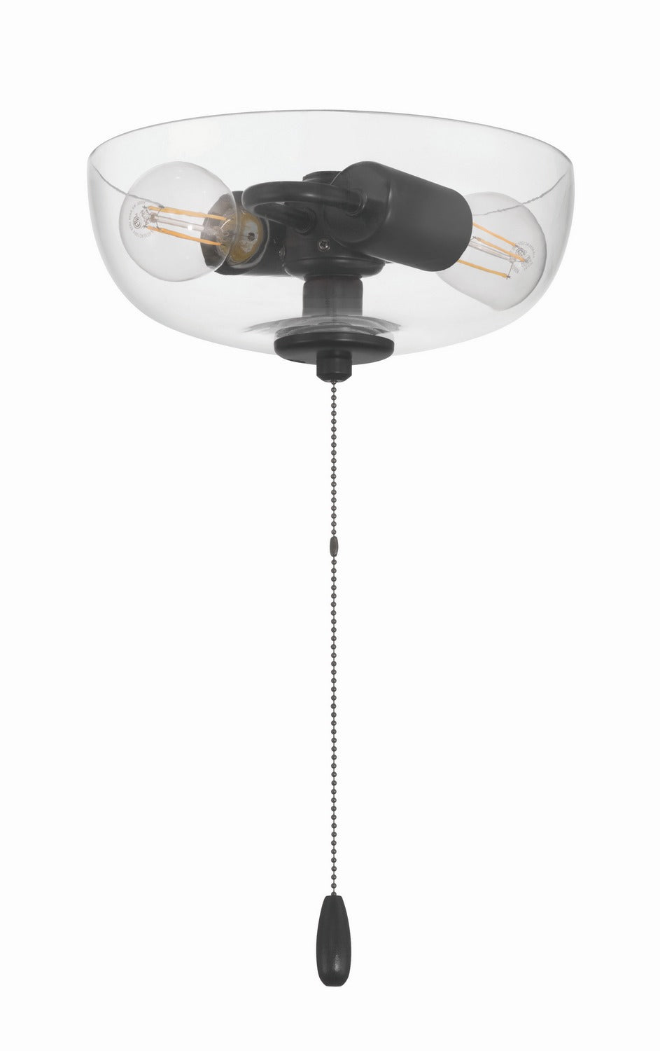 LED Fan Light Kit in Flat Black