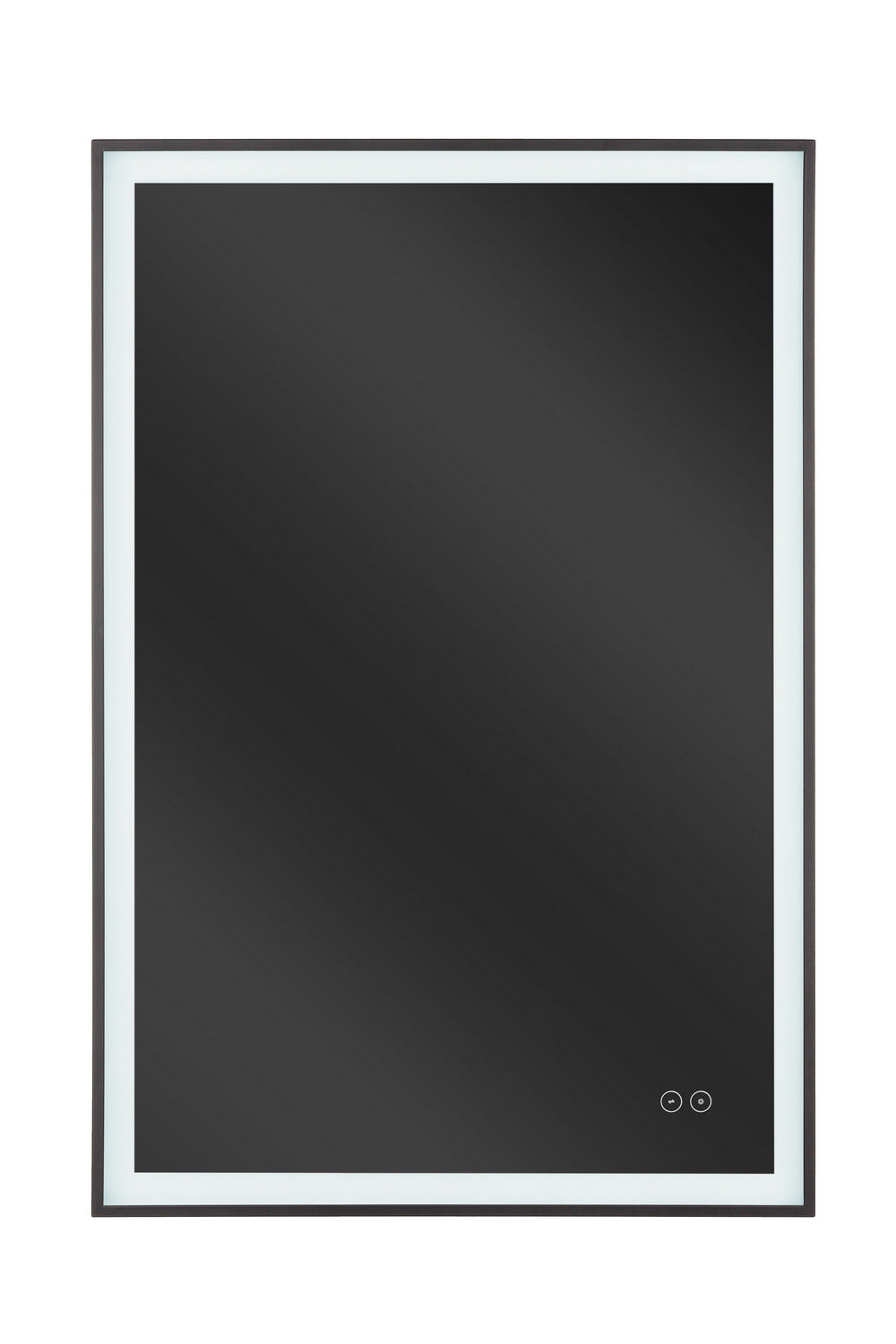 SlimLite LED Mirror in Flat Black