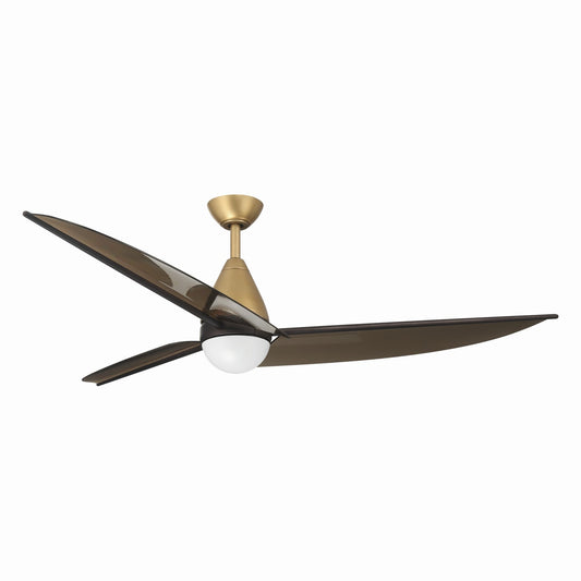 Lirden 65" Ceiling Fan in Heritage Brass