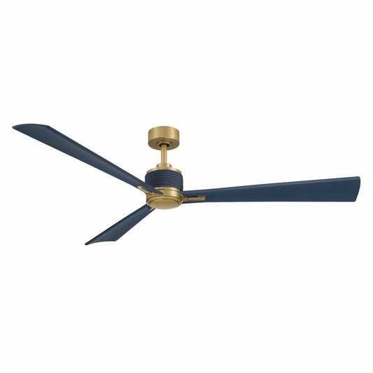 Nauticus 65" Ceiling Fan in Legacy Brass