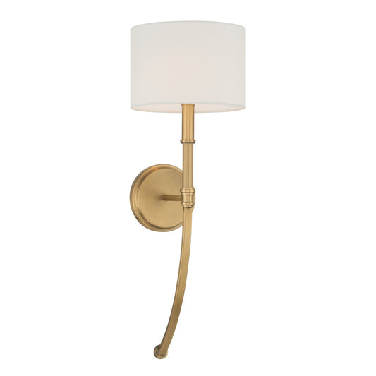 Molvene One Light Wall Sconce in Legacy Brass