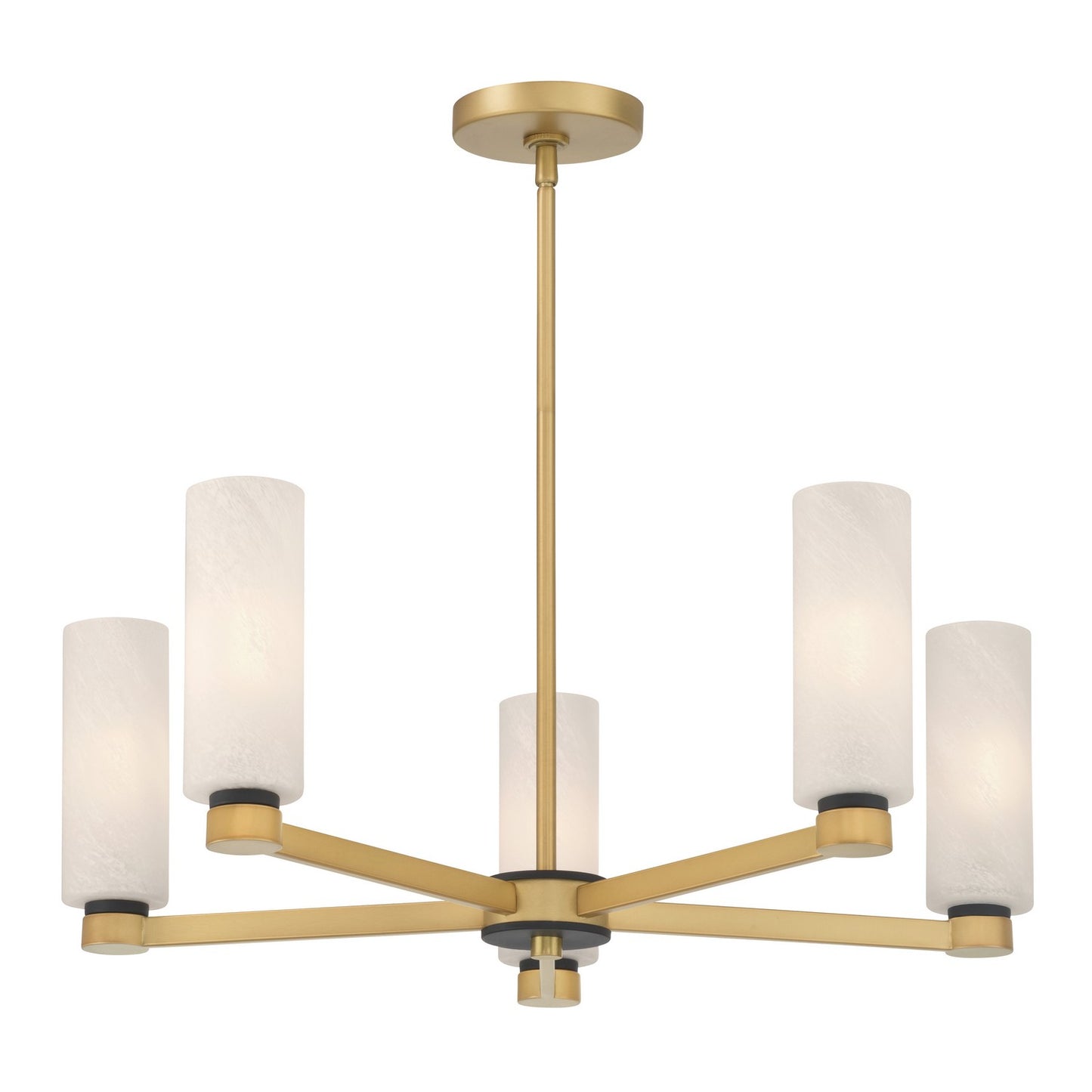 Wexmere Five Light Chandelier in Legacy Brass