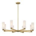 Wexmere Eight Light Chandelier in Legacy Brass