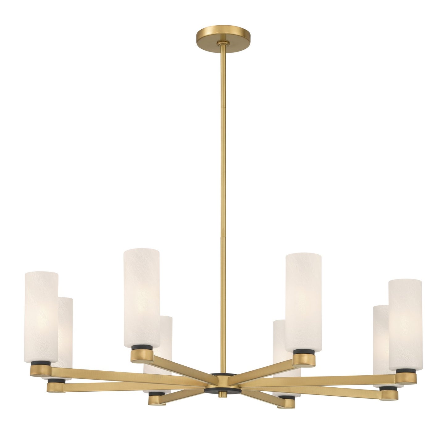 Wexmere Eight Light Chandelier in Legacy Brass