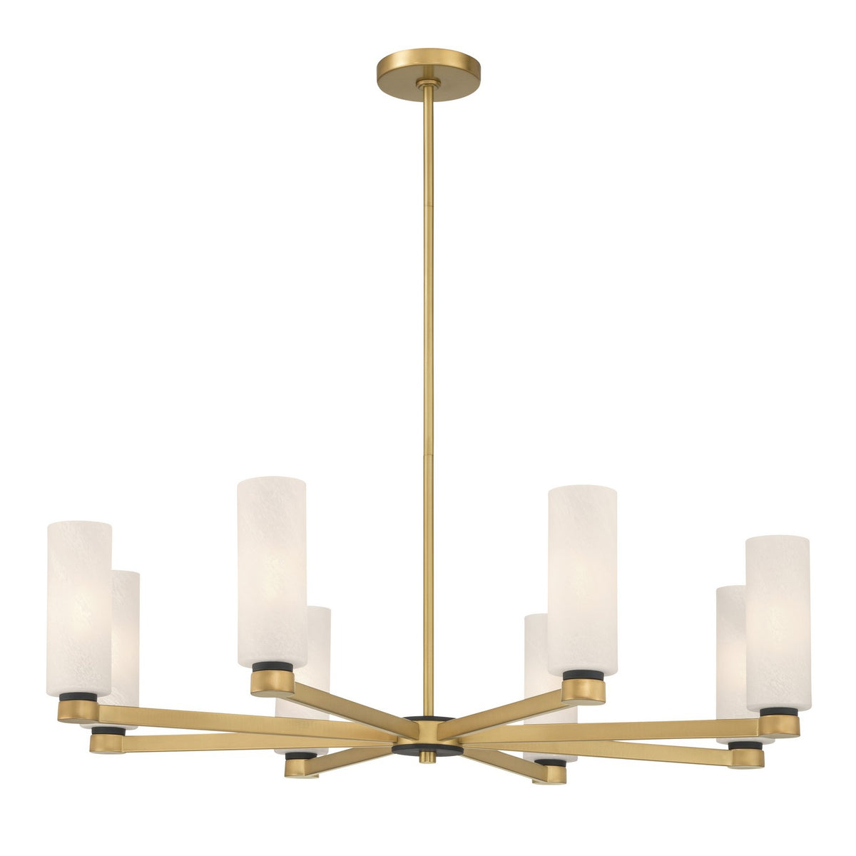Wexmere Eight Light Chandelier in Legacy Brass