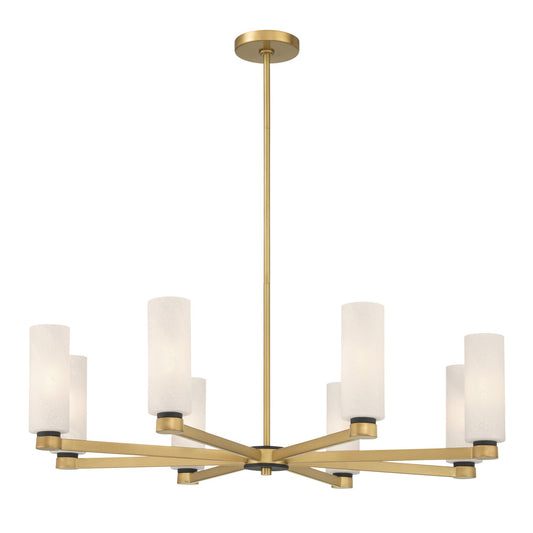 Wexmere Eight Light Chandelier in Legacy Brass