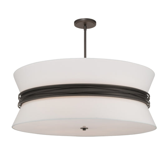 Dalvor Six Light Pendant in Dark Bronze