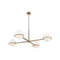 Orstyn Four Light Chandelier in Legacy Brass