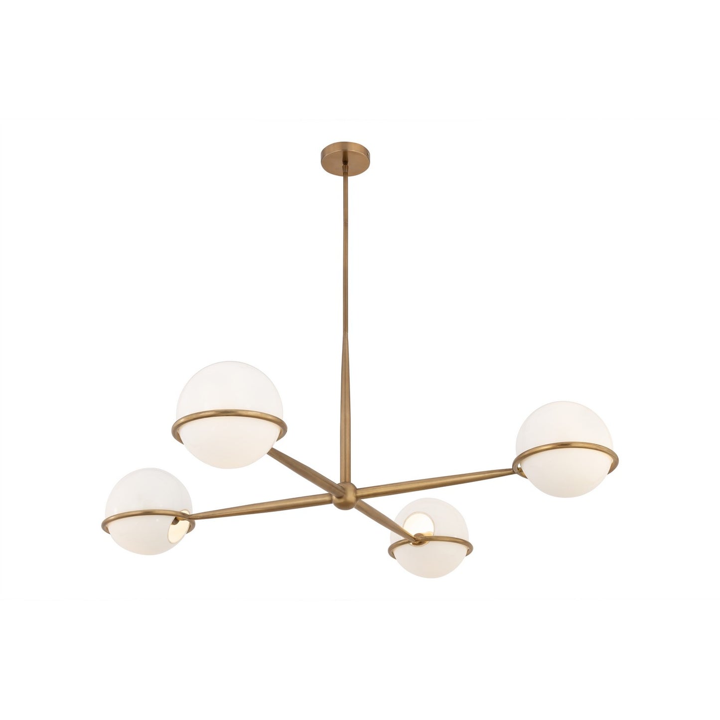 Orstyn Four Light Chandelier in Legacy Brass