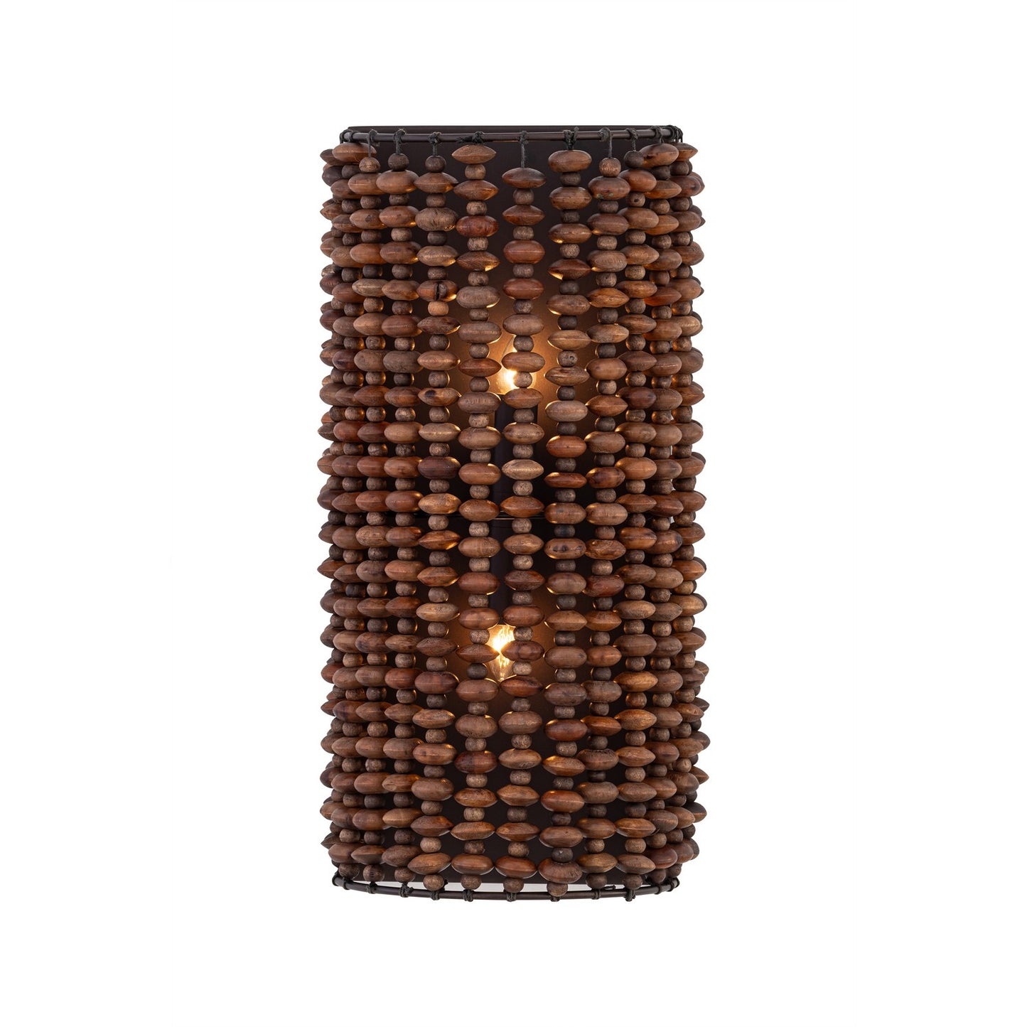 Beaudelle Two Light Wall Sconce in Dark Bronze