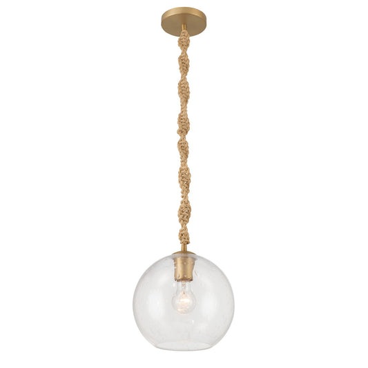 Elyric One Light Mini Pendant in Legacy Brass