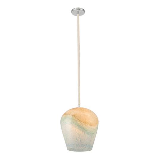 Sandrelle One Light Pendant in Polished Nickel