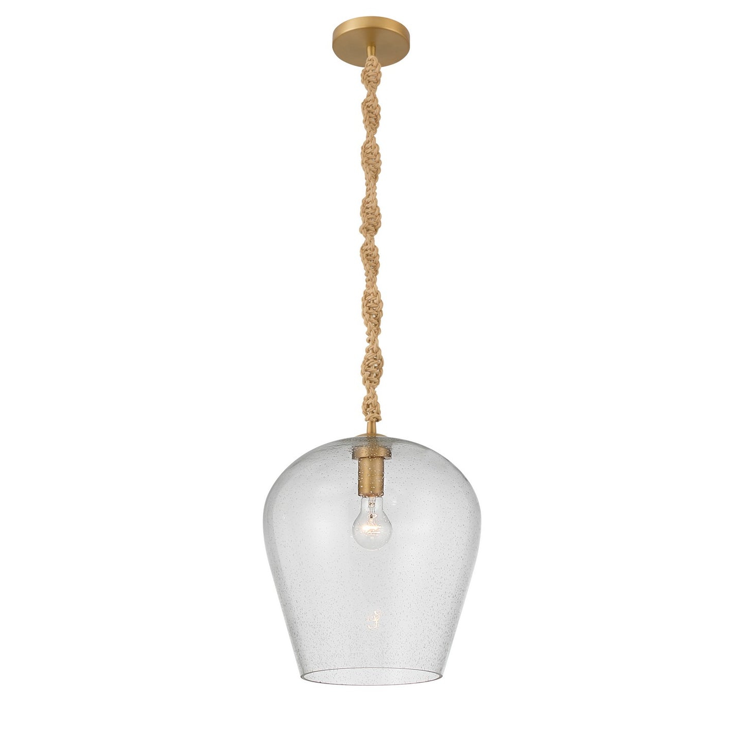 Elyric One Light Pendant in Legacy Brass