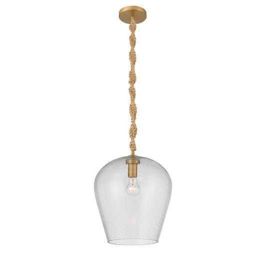 Elyric One Light Pendant in Legacy Brass