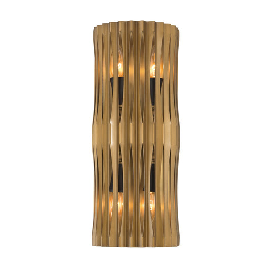 Aven Four Light Wall Sconce in Sand Coal Black